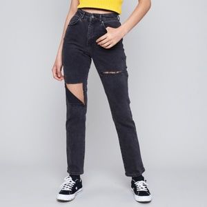 the ragged priest peel jeans in charcoal 30"